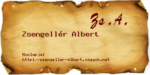 Zsengellér Albert névjegykártya